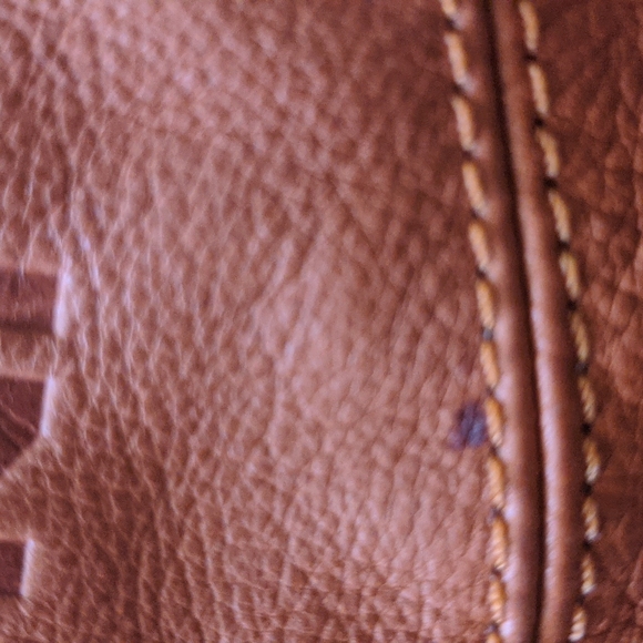 DIMONI LEATHER BAG, Beautiful Orange Color-----LOWERED PRICE - Picture 12 of 13